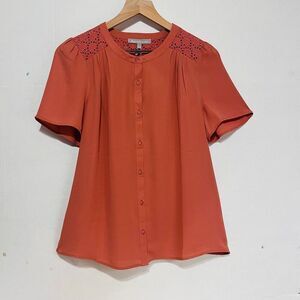 Daniel Rainn Jubilee Blouse  Burnt Orange   Size M   NWT